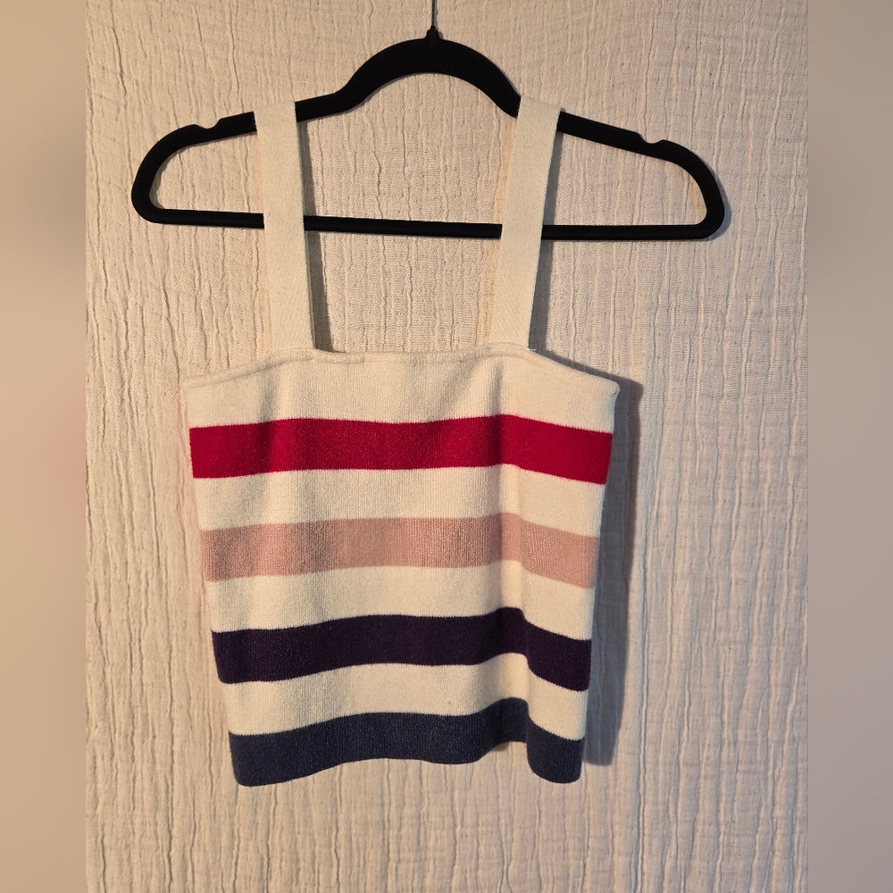 moon & madison Striped Camisole in Red, Pink, and Blue